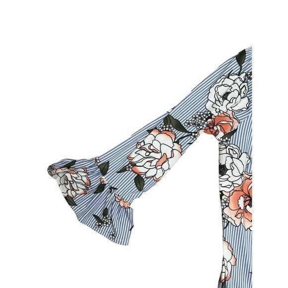 4/$20 Kristen Nicole Top Blouse Womens S Boho Cottagecore Floral Hippie Bloom - Picture 2 of 8